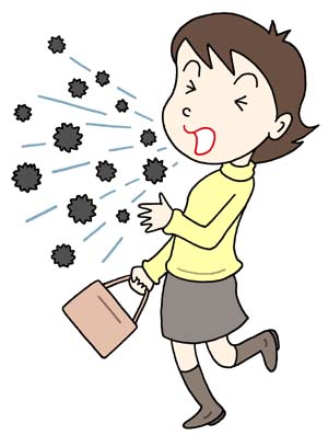 インフルエンザ・風邪・飛沫感染・空気感染・咳・くしゃみ・ウィルス