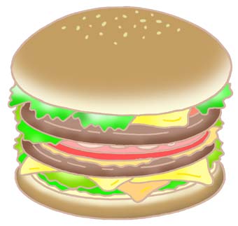  ハンバーガー・ファストフード・アメリカンフード・食品